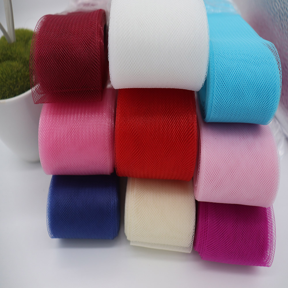 Sewing Fabric - 부드러운 폴리에스터 메쉬 리본 플랫 플레인