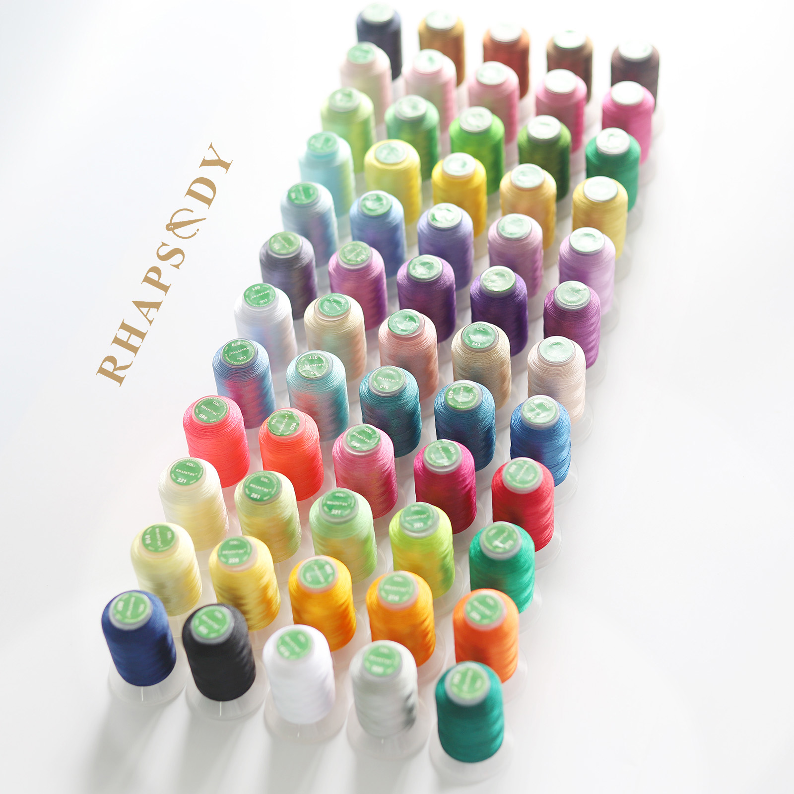 Serger Thread Cone - 40WT 폴리 에스터 자수 스레드 필라멘트