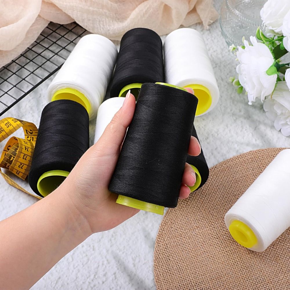 Serger Thread Cone - 1롤 3000야드 각 롤당 100% 폴리에스터