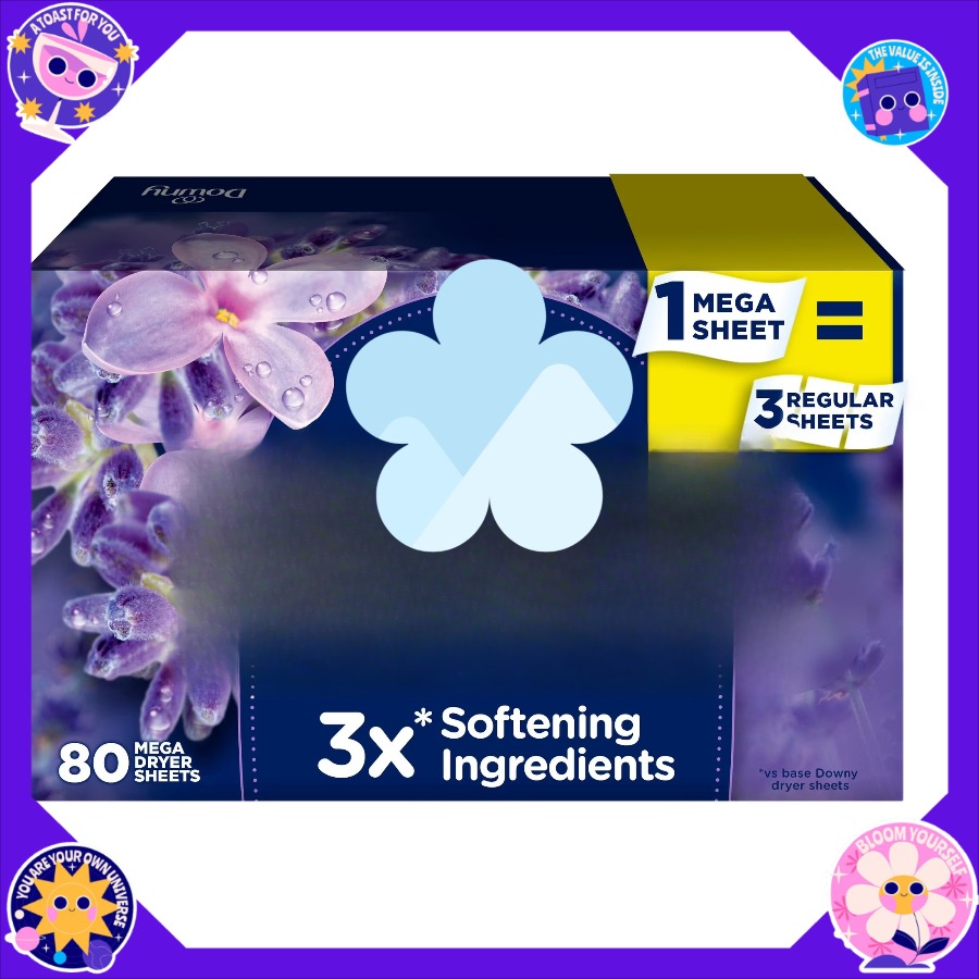 Fabric Softener Sheet - 아이큐트-다우니 섬유유연제 드라이어 시트, 인퓨전스 캄