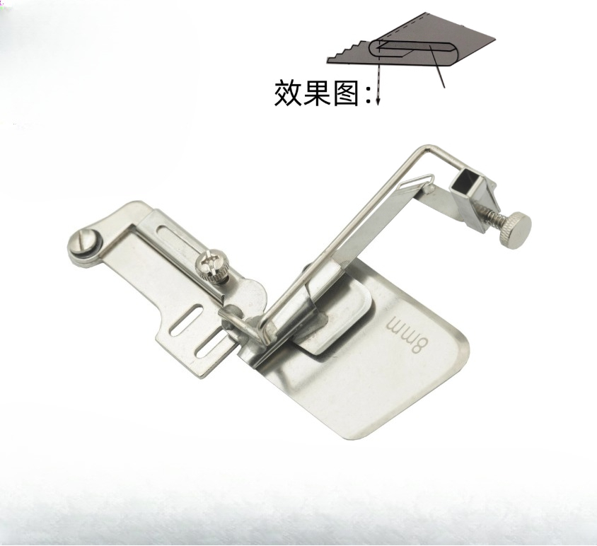 Sewing Machine In Textile - 플랫베드 탄성 밴드 컬링 튜브 홈