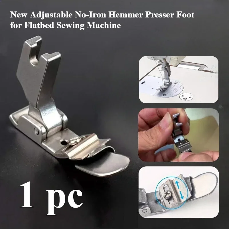 Textile Sewing Machines - 평판 재봉틀용 조절 가능한 노아이언 헤머풋,