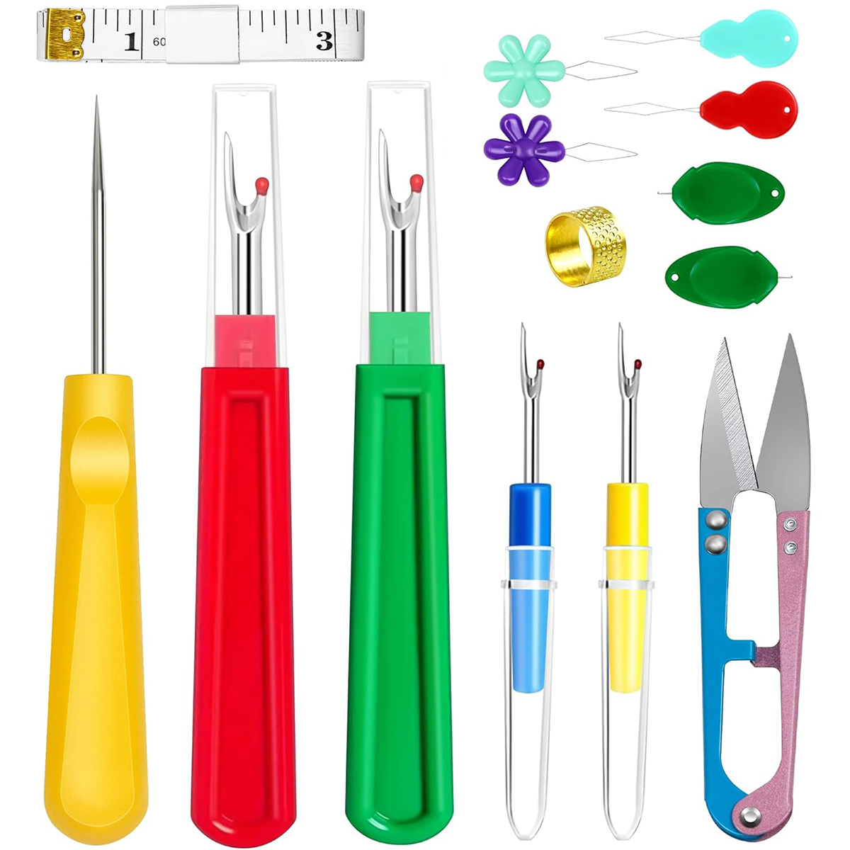 Seam Ripper Tool - 스레드 스닙이있는 전문 솔기 리퍼 키트