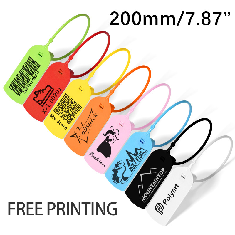 Sewing Labels - 맞춤형 플라스틱 보안 인쇄 의류 걸이