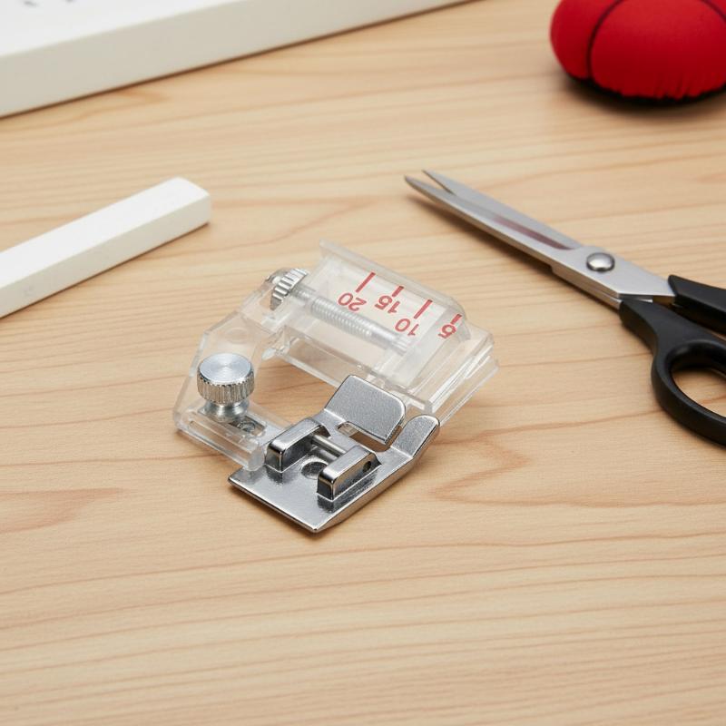 Sewing Machine In Textile - 조절 가능한 바이어스 테이프 바인딩 풋