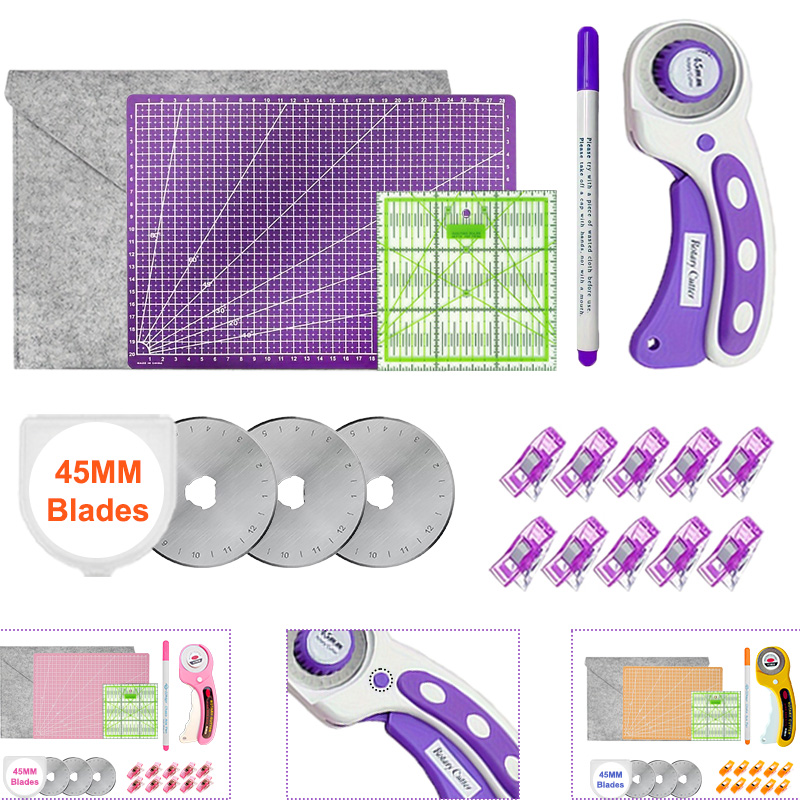 Rotary Cutter Fabric - 45mm 로터리 커터(두꺼운 A4 커팅 매트
