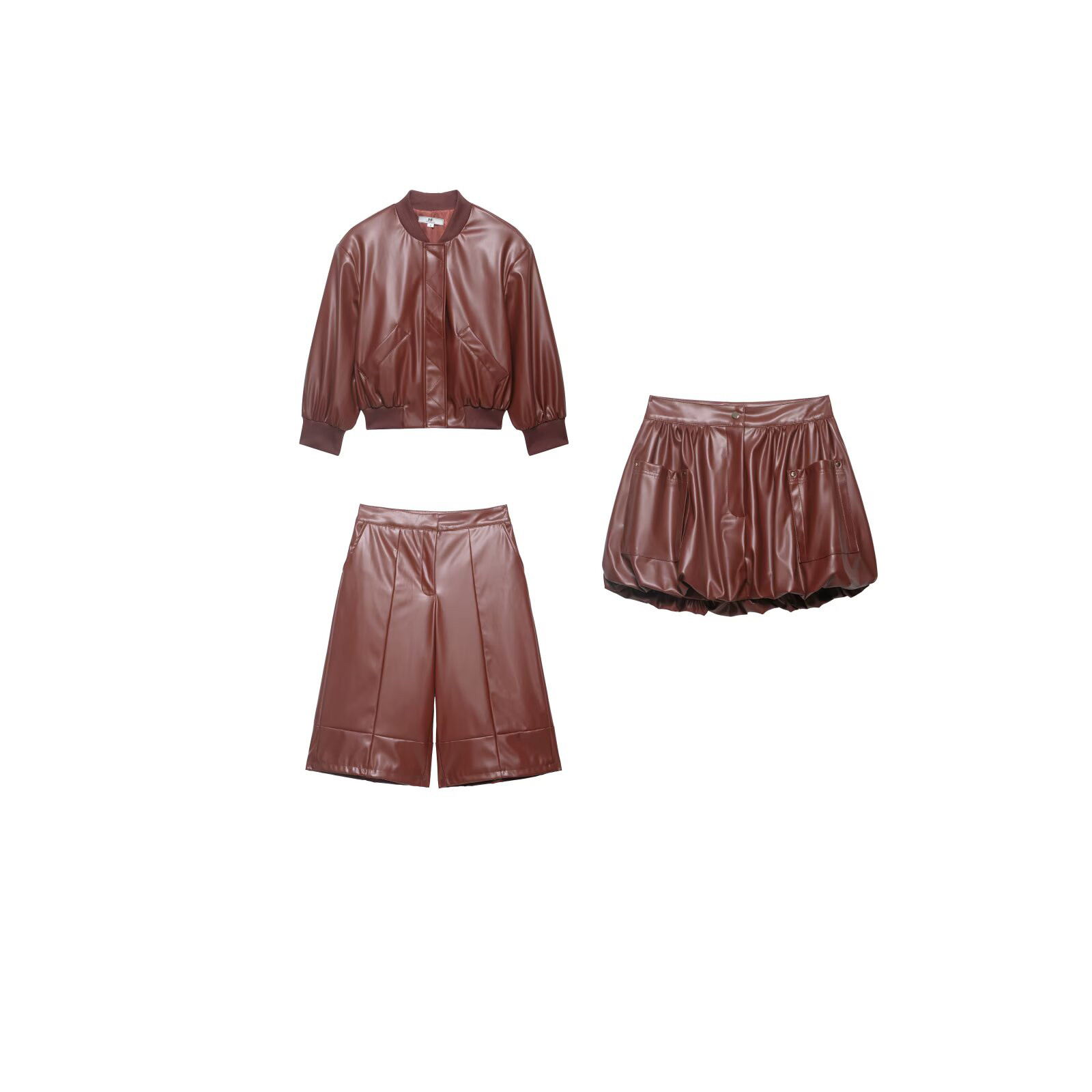 Shoulder Pad Set In - 새로운 여성용 출퇴근 스타일 인조가죽 숄더