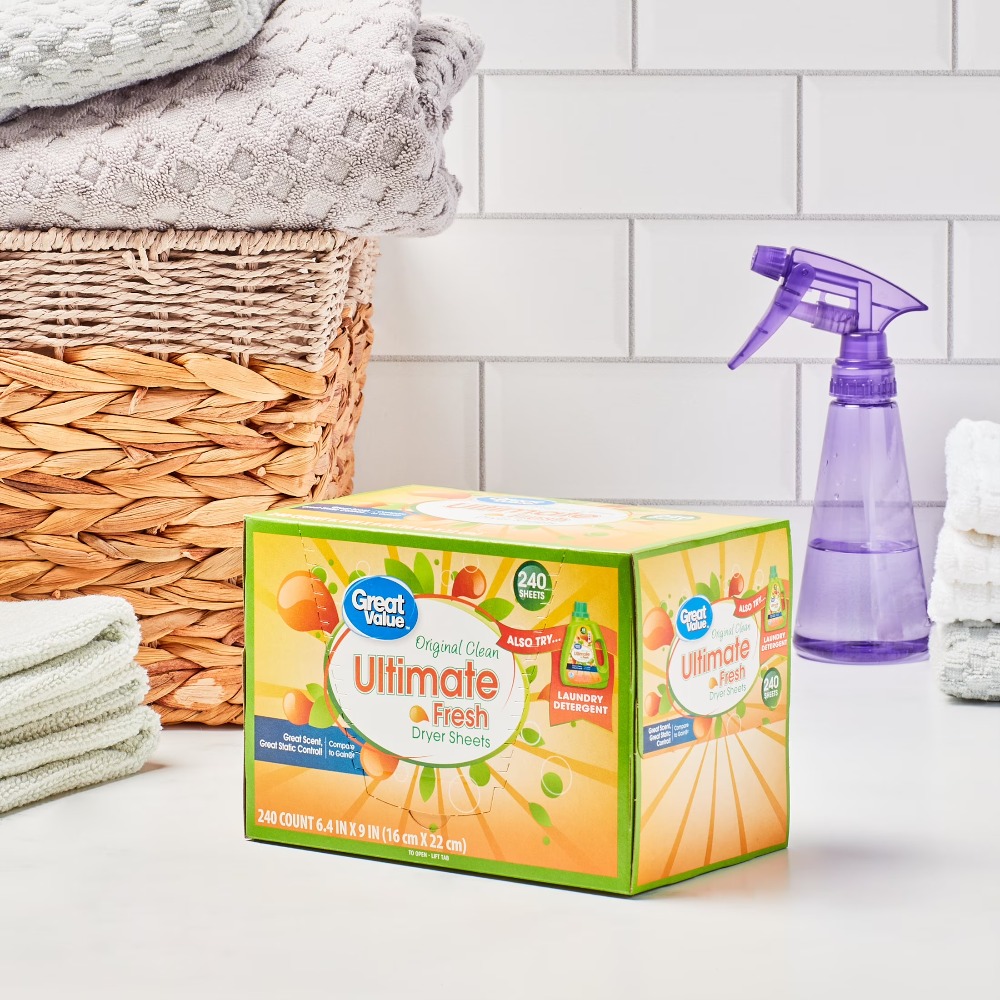 Fabric Softener Sheet - 궁극의 신선함 드라이어 시트 오리지널 클린