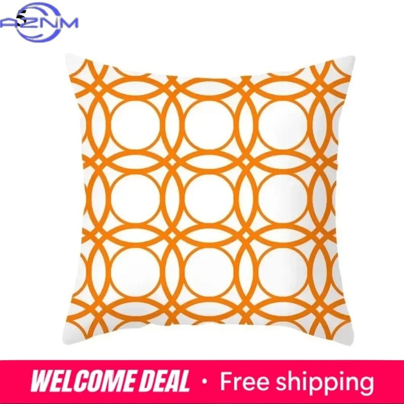 보헤미안 오렌지 추상 쿠션 커버, 미드 센추리 모던 미 - Century Textile & Sewing Supply Avenue C North Saskatoon Sk 리뷰 및 가격