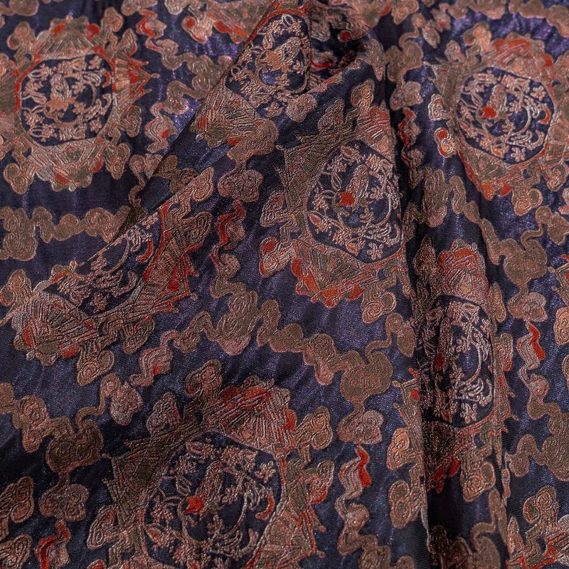 보라색 레드 레이온 꽃무늬 자카드 루렉스 원단 새로운  - Sewing Fabric 리뷰 및 가격