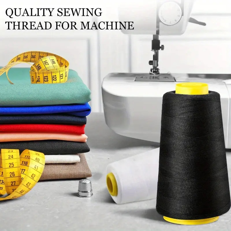 검정색 오버록 실 콘 3개 + 흰색 오버록 실 콘 3개 - Serger Thread Cone 리뷰 및 가격