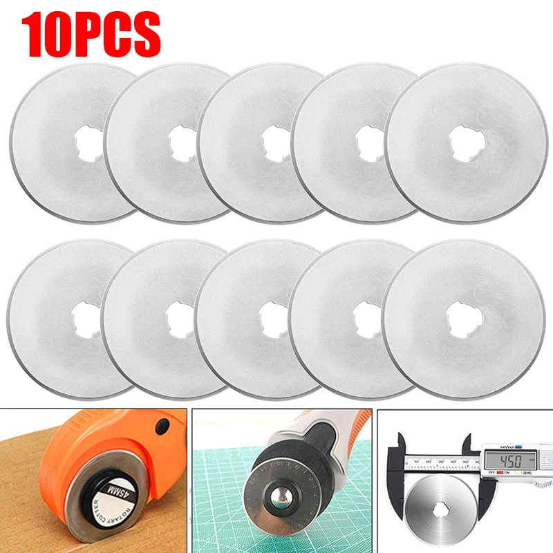 10pcs 로터리 커터 블레이드 원형 절단 패치 워크  - Rotary Cutter Fabric 리뷰 및 가격