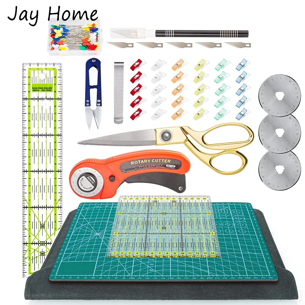 42PCS 로터리 커터 세트 45mm 패브릭 커터 세트 - Rotary Cutter Fabric 리뷰 및 가격