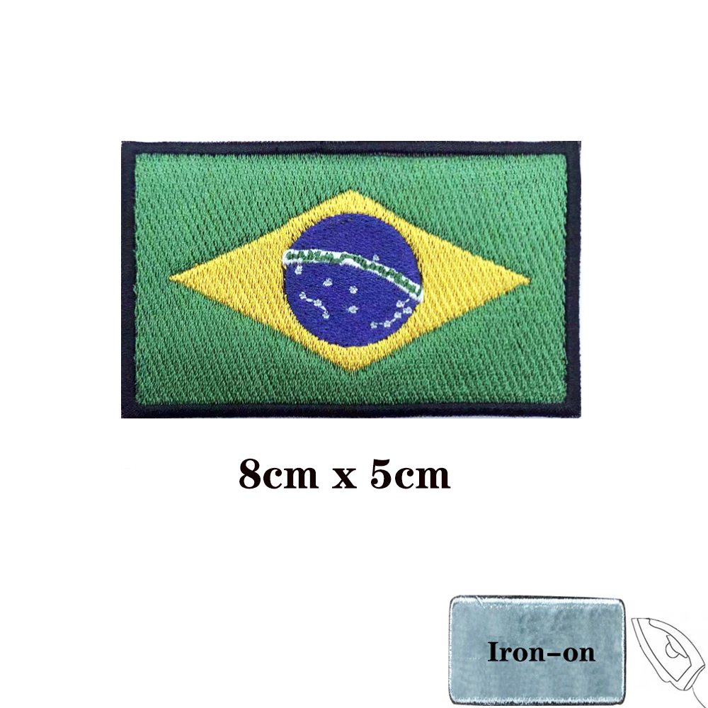 브라질 국기 브라질 패치 완장 자수 패치 후크 및 루프 - Velcro Sew On 리뷰 및 가격