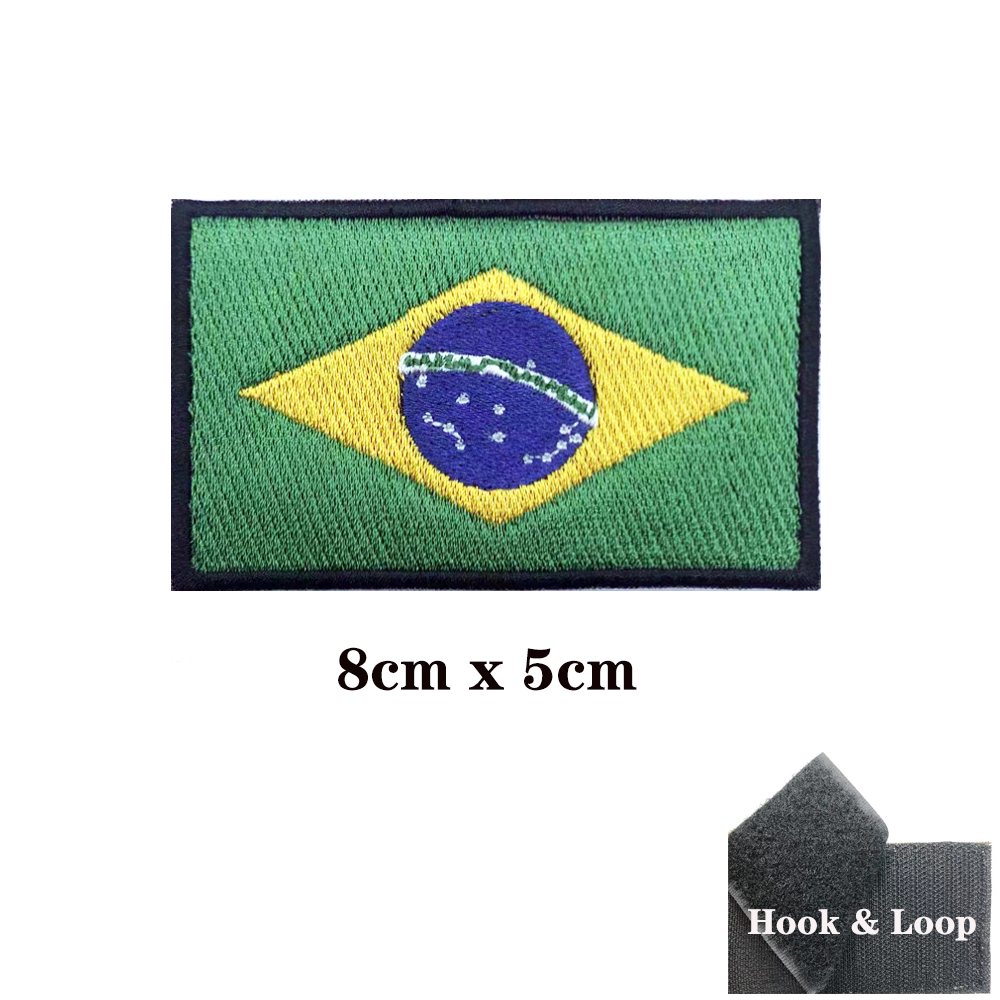 브라질 국기 브라질 패치 완장 자수 패치 후크 및 루프 - Velcro Sew On 리뷰 및 가격