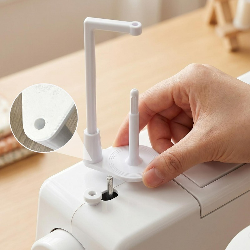 1-5개 범용 재봉틀 실 홀더, 싱글 스풀 콘 스탠드, - Serger Thread Cone 리뷰 및 가격