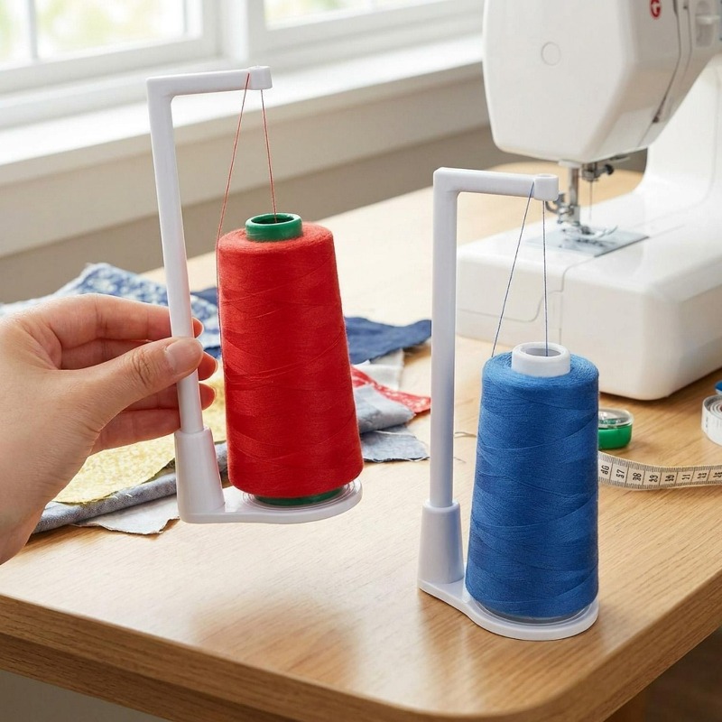 1-5개 범용 재봉틀 실 홀더, 싱글 스풀 콘 스탠드, - Serger Thread Cone 리뷰 및 가격