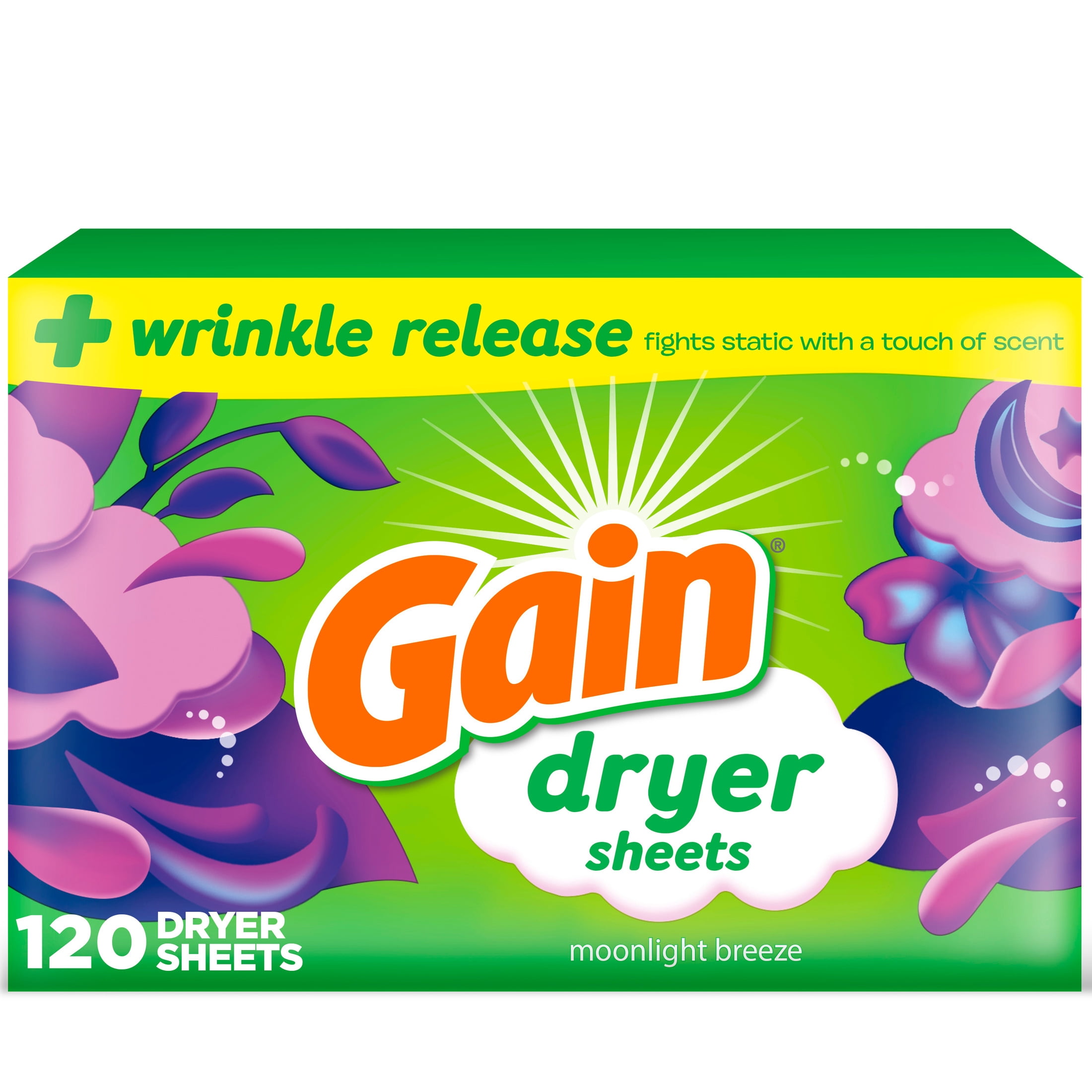 게인 드라이어 시트, 문라이트 브리즈 오래 지속되는 향 - Fabric Softener Sheet 리뷰 및 가격