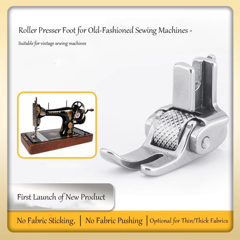 구식 발바퀴식 재봉틀용 올스틸 롤러 프레서풋, 버터플라 - Textile Sewing Machines 리뷰 및 가격