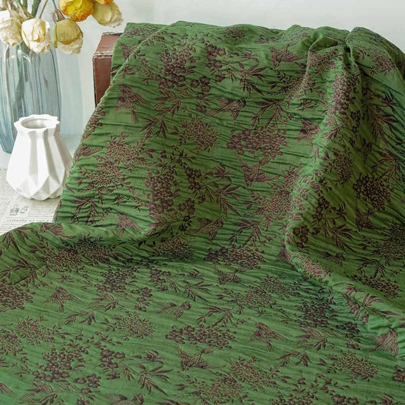 자두색 대나무 까치 무늬 양각 질감 자카드 원단 중국풍 - Sewing Fabric 리뷰 및 가격