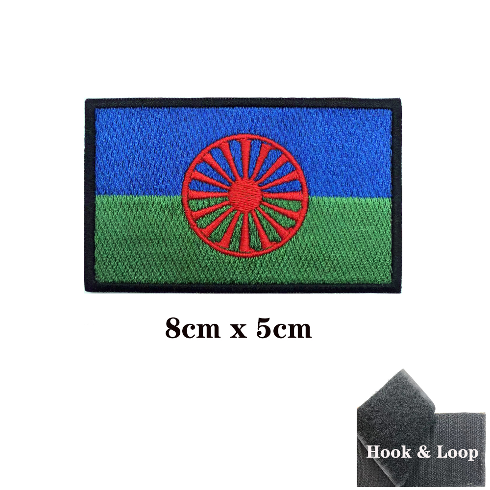 Rom Gypsy Flag Of The Romani 패 - Velcro Sew On 리뷰 및 가격