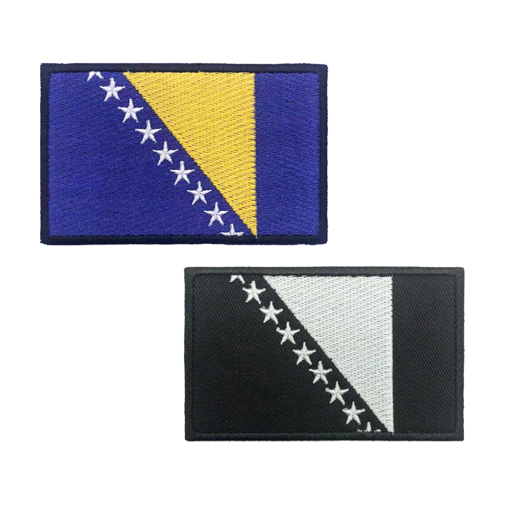 1PC 보스니아 헤르체고비나 국기 패치 줄무늬 배지 태 - Velcro Sew On 리뷰 및 가격