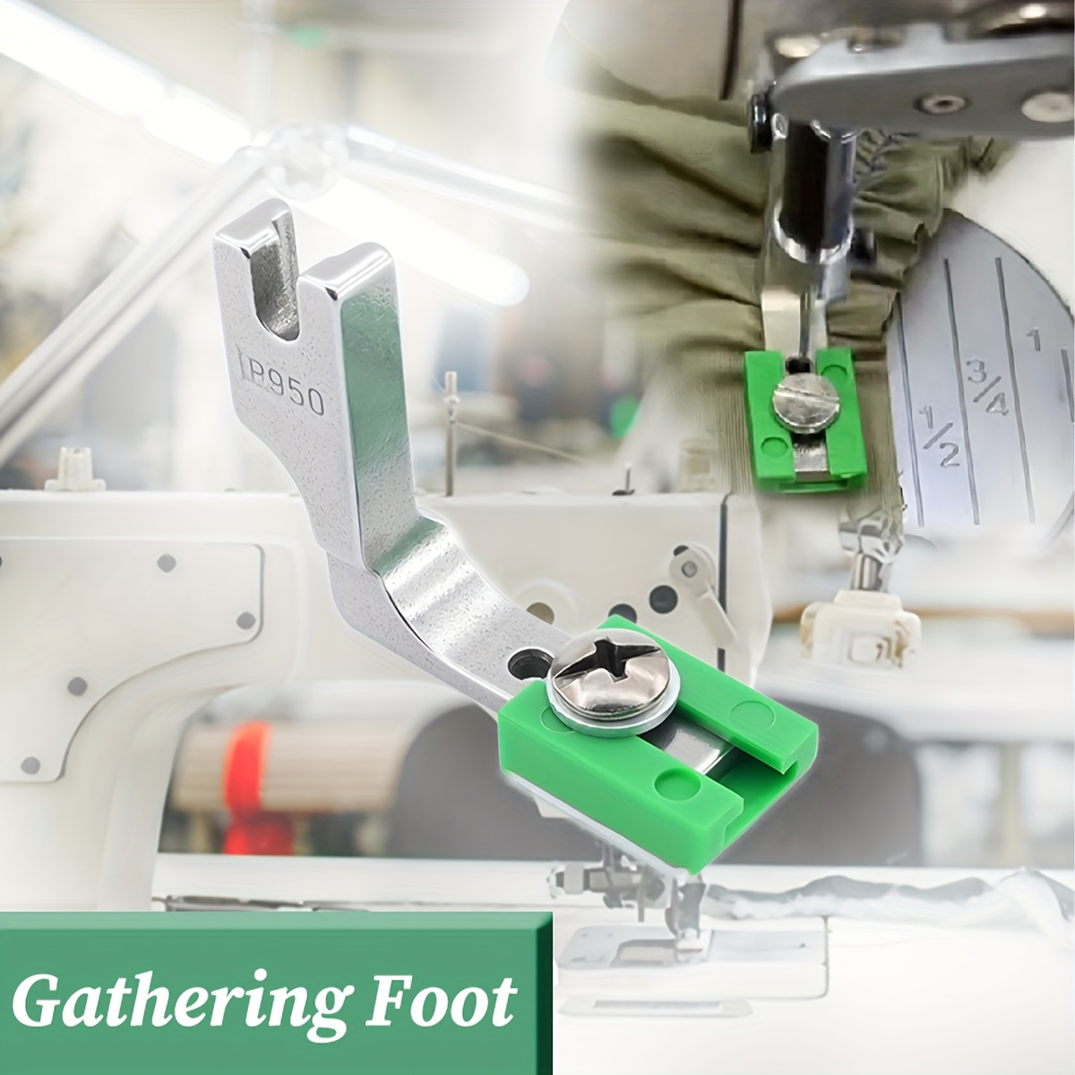 P950 조절 가능한 러플 프레서 풋, 락스티치 및 셔 - Textile Sewing Machines 리뷰 및 가격
